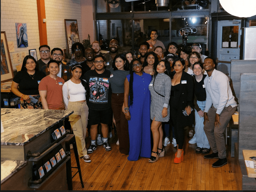 Group activity during a Friends of Friends event